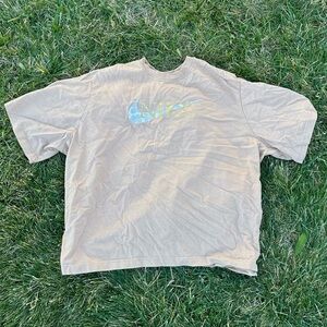 Nike Just Do It Floral Swoosh Minimalist Check Boxy Crop Top Short Sleeve Shirt